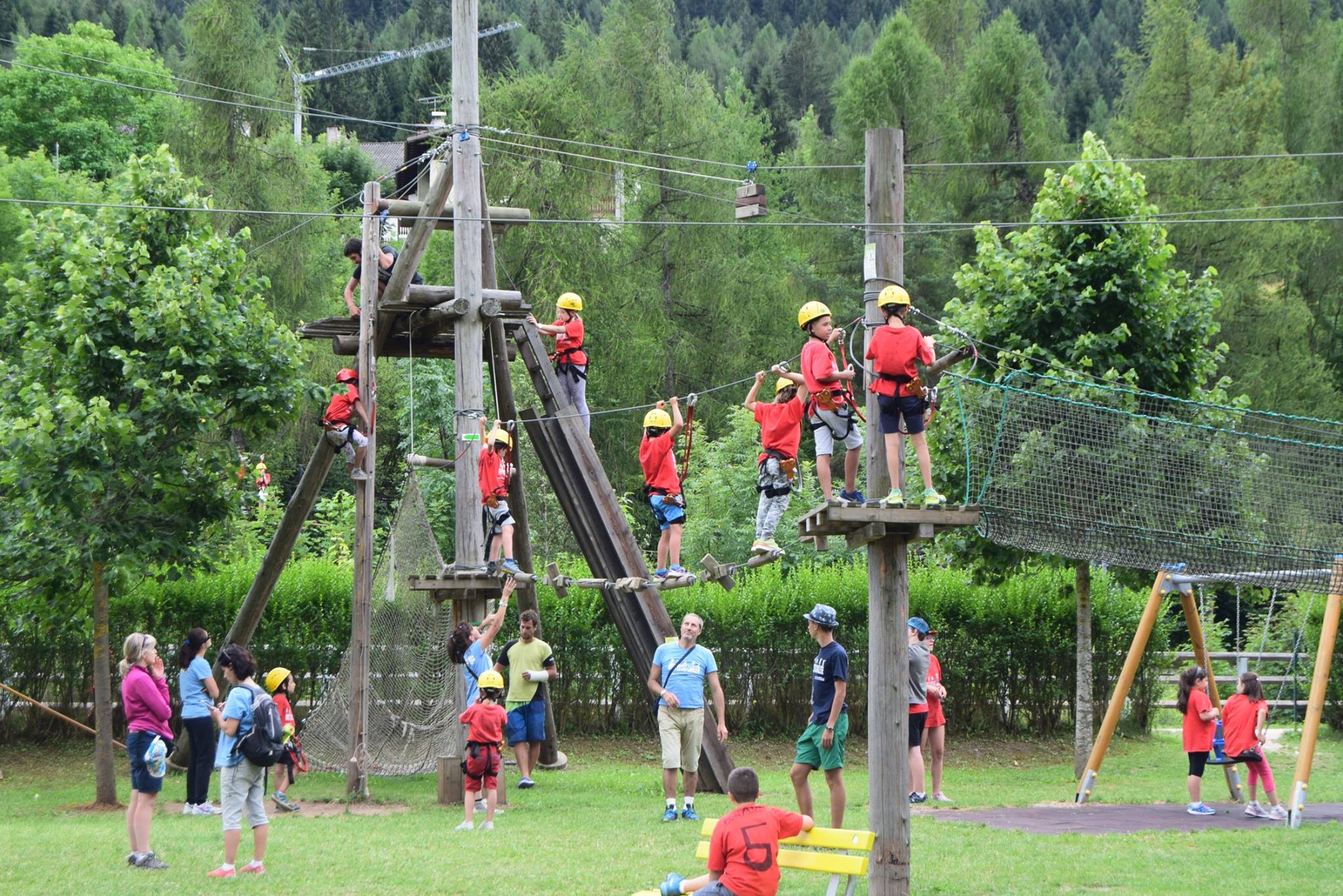 Parco avventura Suan Park by Avisio Rafting in Val di Fiemme in